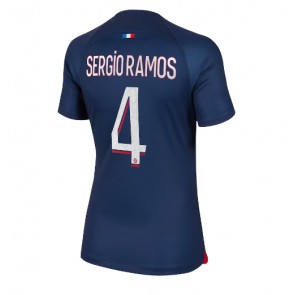 Paris Saint-Germain Sergio Ramos #4 kläder Kvinnor 2023-24 Hemmatröja Kortärmad